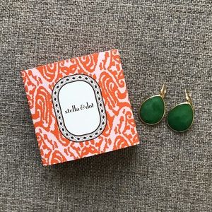 Stella & Dot green earrings